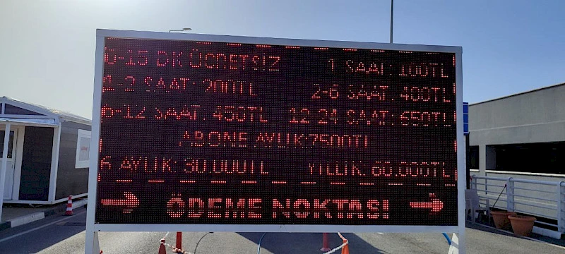 Парковка в аэропорту Эрджан стоимость 2025