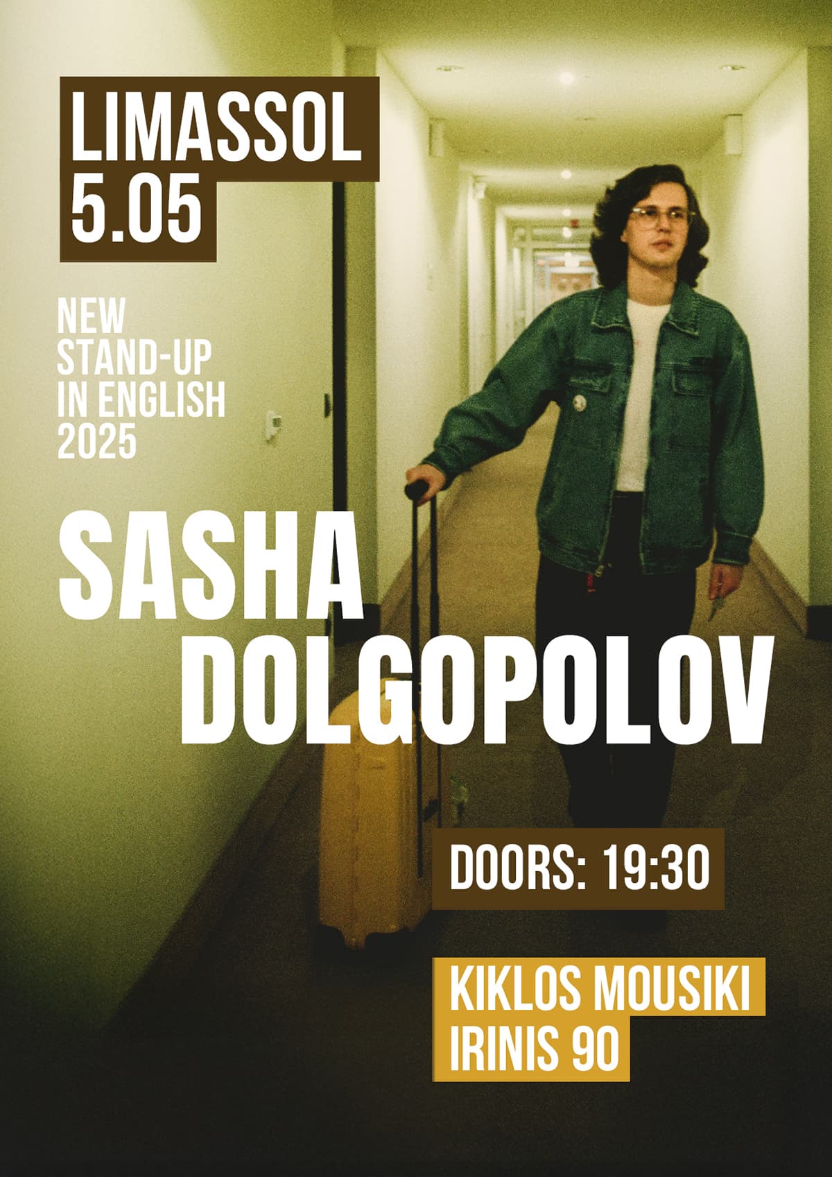 SASHA DOLGOPOLOV - ENGLISH STANDUP COMEDY IN LIMASSOL