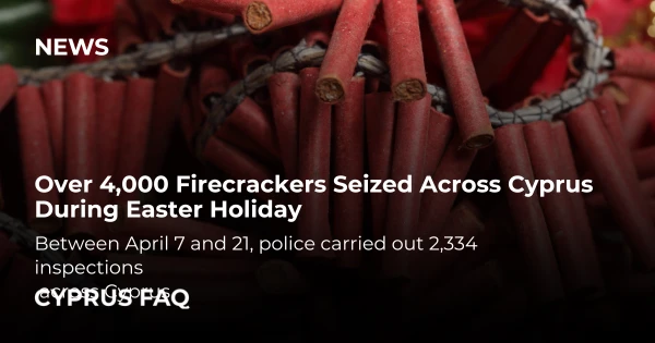 Over 4,000 Firecrackers Seized Across Cyprus During Easter Holiday