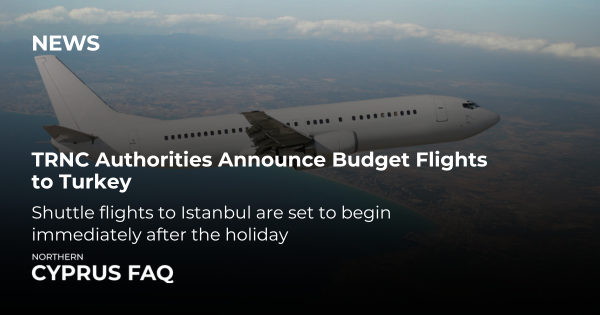 TRNC Authorities Announce Budget Flights to Turkey
